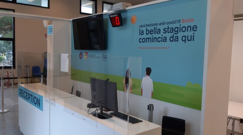 Regione Sicilia spende 3 mln di euro al mese per hub vaccinali
