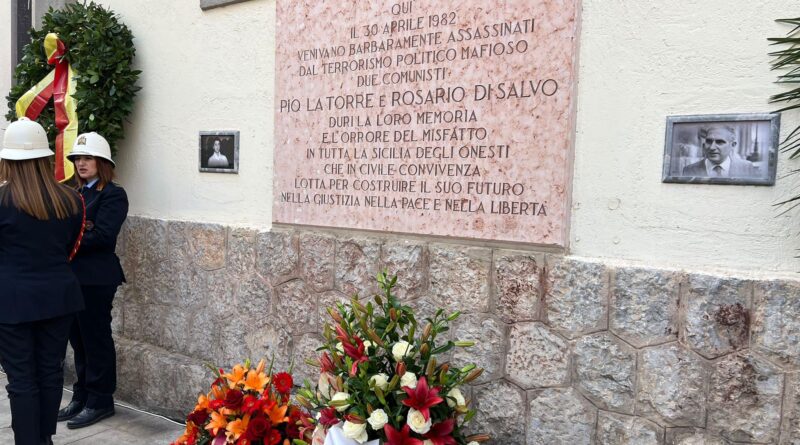 Pio La Torre e Rosario Di Salvo ricordati a 42 anni dall’uccisione